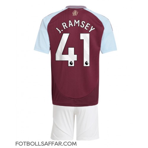 Aston Villa Jacob Ramsey #41 Hemmadräkt Barn 2024-25 Kortärmad (+ Korta byxor)